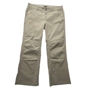 prAna‎ Pants Womens 16 Khaki Hiking Roll-Up Stretch Straight Leg Outdoor Travel